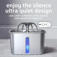 Veken Stainless Steel Pet Water Fountain™