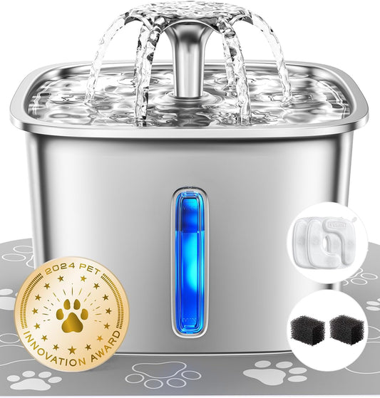 Veken Stainless Steel Pet Water Fountain™