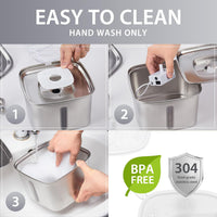 Veken Stainless Steel Pet Water Fountain™