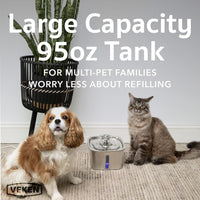 Veken Stainless Steel Pet Water Fountain™