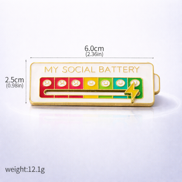 SocialGauge Mood Indicator Brooch™