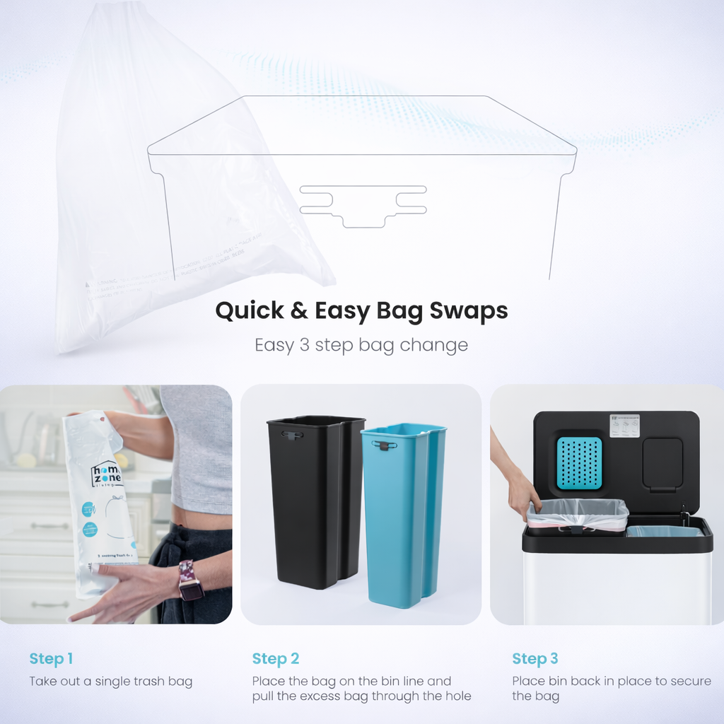 PureSort™ Dual-Compartment Kitchen Trash System