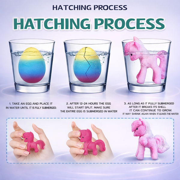 MagicHatch™ Rainbow Unicorn Surprise Eggs(6 pack)