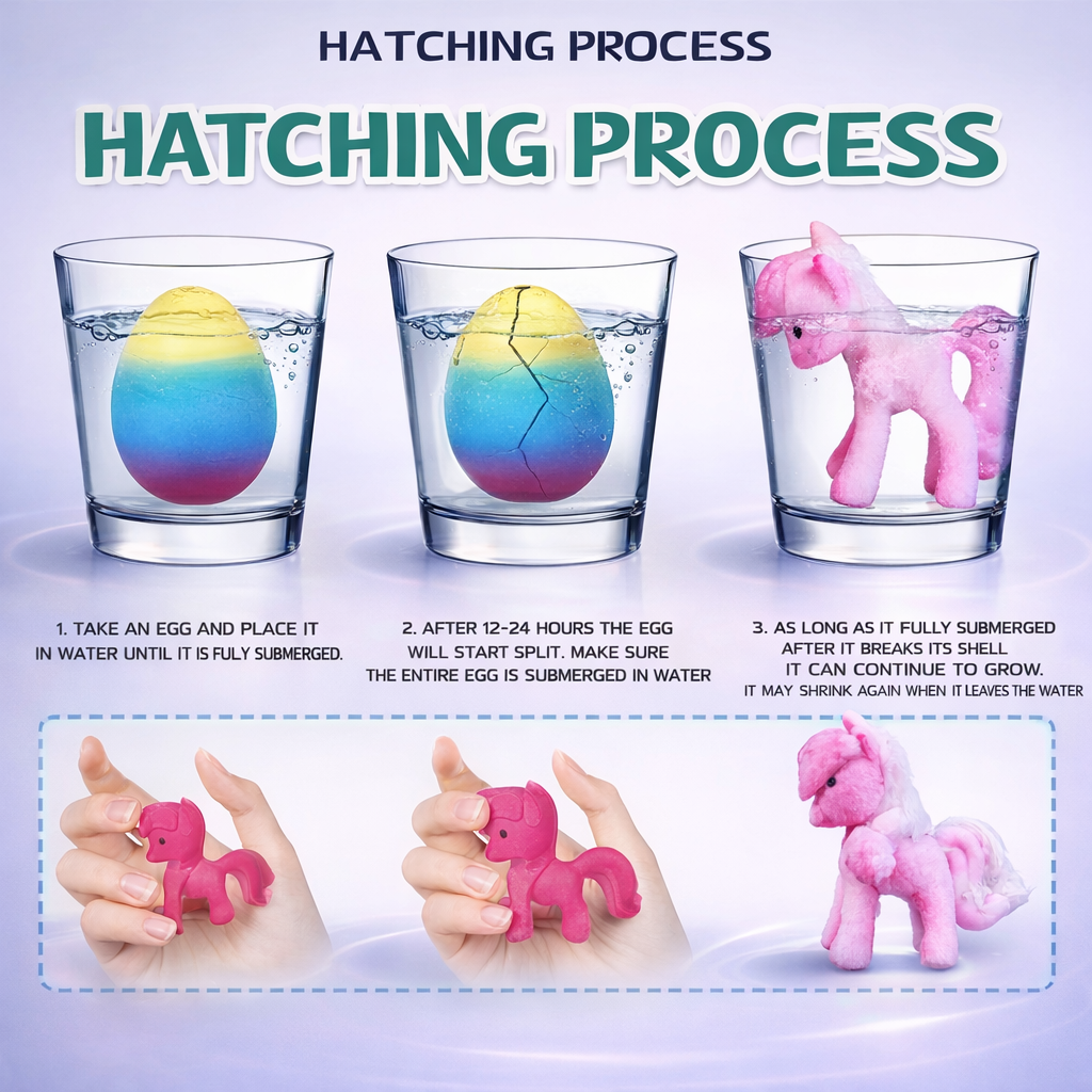 MagicHatch™ Rainbow Unicorn Surprise Eggs(6 pack)