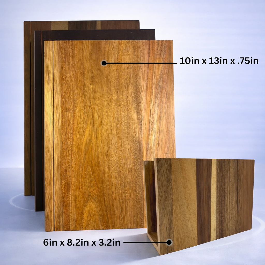 BookBlock™ Acacia Countertop Board Set